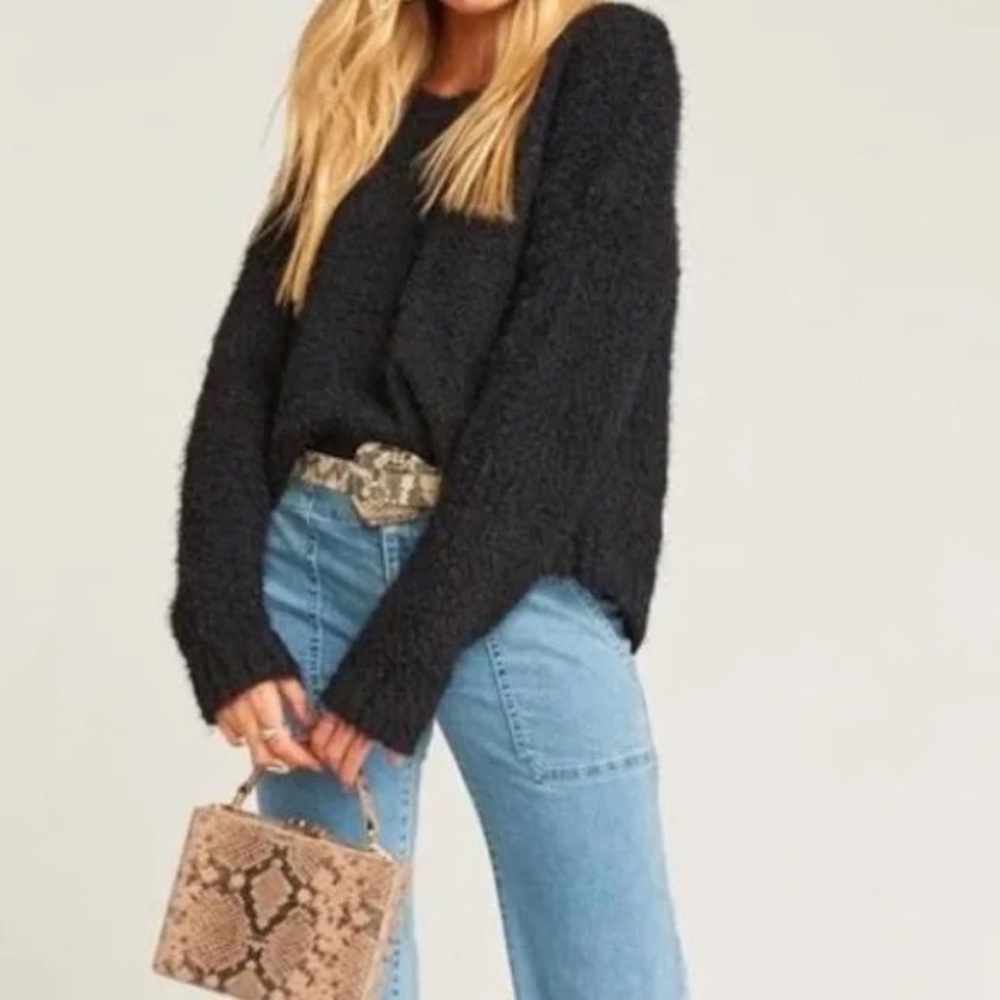 Show Me Your MuMu Cropped Varsity Sweater